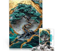 1000 Pieces Jigsaw Puzzles for Adults Abstract Bonsai Kintsugi family fun games is ideal as a gift for the whole family 50x70cm