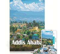 1000 Pieces Jigsaw Puzzles for Adults Addis Ababa Cityscape, DIY Toys, Fun Activities at Home, Unique Gifts for Birthday And Christmas 38x52cm