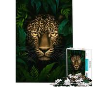 1000 Pieces Jigsaw Puzzles for Adults African Leopard in Jungle Toy Intellectual Game Educational Games for The Whole Family Great Gifts And Toys (Size 50x75cm)