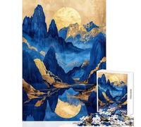 1000 Pieces Jigsaw Puzzles for Adults Amazing Gold Landscape Relaxing Games But Fun And Humorous DIY Toys Christmas Birthday Gifts (75X50CM)