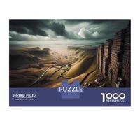 1000 Pieces Jigsaw Puzzles for Adults Ancient Stone Wall Landscape Adult Jigsaw Puzzle Toy Wall Decor Analysis And Logic for Is Ideal As A Gift 52x38cm/1000pcs