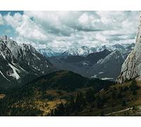 1000 Pieces Jigsaw Puzzles for Adults And Children,14 Years Old And Up - Mountains clouds paths 75x50cm