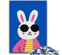 1000 Pieces Jigsaw Puzzles for Adults And Teens Abstract Bunny for Age 14 Years And over Family Games Christmas Game Presents for Women 26x38cm
