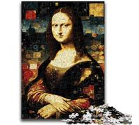 1000 Pieces Jigsaw Puzzles for Adults And Teens Abstract Mona Lisa Teenager Puzzles,Family Game Stress Reliever Difficult Challenge Suitable for Couples (50x75cm)