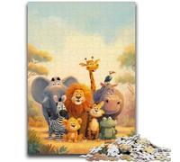 1000 Pieces Jigsaw Puzzles for Adults And Teens African Animal World Puzzles for Adults,Birthday Present, Gifts, Wall Art for Ages 14+ (38x26cm)