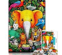 1000 Pieces Jigsaw Puzzles for Adults And Teens African Animals 1000 Pieces for Teenagers,Challenging Family Activity Games DIY Toy for Home Wall Decor Gifts (size 38x26cm)