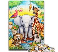 1000 Pieces Jigsaw Puzzles for Adults And Teens African Animals Puzzles for Teenagers,is Ideal As Gifts for The Whole Family for Age 14 (75x50cm)