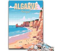 1000 Pieces Jigsaw Puzzles for Adults And Teens Algarve Portugal Adult Puzzles,Educational Toys & Games for Adults And Teenagers (50x75cm)