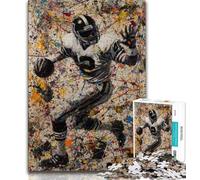 1000 Pieces Jigsaw Puzzles for Adults And Teens American Football,Stress Reliever Staycation Kill Time with Matching Poster And Trivia Sheet (75x50cm)