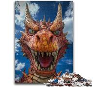 1000 Pieces Jigsaw Puzzles for Adults And Teens Angry Dragon Help The Brain Exercise Addictive Toys to Cultivate Patience Gift For Birthdays 50x75cm