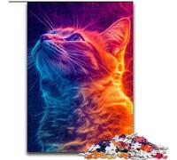 1000 Pieces Jigsaw Puzzles for Adults And Teens Animal Cat, Stress Relief Toys Unique Home Decor And Gifts for Age 14 (Size 50x75cm)