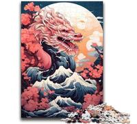 1000 Pieces Jigsaw Puzzles for Adults And Teens Animal Colourful Dragon 1000 Piece Jigsaw,for Educational Game Challenge Toy Deal As Gifts for The Whole Family (38x26cm)