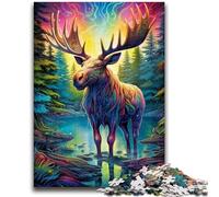 1000 Pieces Jigsaw Puzzles for Adults And Teens Animal Moose 1000 Pieces for Teenagers,deal As Gifts for The Whole Family for Ages 14+ (38x26cm)