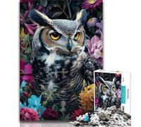 1000 Pieces Jigsaw Puzzles for Adults And Teens Animal Owl 1000 Piece Jigsaw,Vibrant And Unique Design Relaxing & Challenging Puzzle Experience 26x38cm