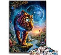1000 Pieces Jigsaw Puzzles for Adults And Teens Animal Tiger Art Challenging Game Gifts for Is Ideal As A Gift for The Whole Family 50x75cm