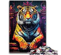 1000 Pieces Jigsaw Puzzles for Adults And Teens Animal Tigers 1000 Piece Jigsaw,Vibrant And Unique Design Relaxing & Challenging Puzzle Experience (50x75cm)