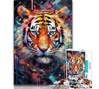 1000 Pieces Jigsaw Puzzles for Adults And Teens Animal Tigers,Learning Educational Toys Family Games Enhance Love between Couples (38x26cm)