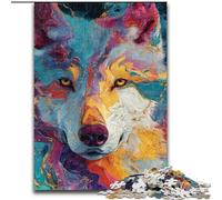 1000 Pieces Jigsaw Puzzles for Adults And Teens Animal Wolf Art, Toys Educational Games Stress Relieving Unique Home Decor And Gifts (Size 26x38cm)
