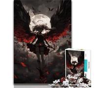 1000 Pieces Jigsaw Puzzles for Adults And Teens Anime Demon Angel Puzzles for Teenagers,with Matching Poster And Trivia Sheet for And Age 14 Years Up 75x50cm