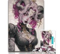 1000 Pieces Jigsaw Puzzles for Adults And Teens Anime Demon Girl 1000 Piece Jigsaw,for Challenging Toy Game And Family Play 75x50cm