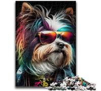 1000 Pieces Jigsaw Puzzles for Adults And Teens Art Colourful Dogs Toy Intellectual Game for Home Decoration for Age 14 Years Up 38x26cm