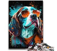 1000 Pieces Jigsaw Puzzles for Adults And Teens Art Colourful Dogs Train Your Brain And Hands Gifts for Friends And Family 38x26cm