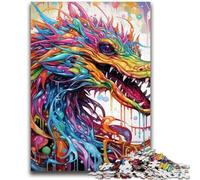 1000 Pieces Jigsaw Puzzles for Adults And Teens Art Flying Dragons Puzzles,Educational Games Home Decoration Suitable for Desktop Decoration (26x38cm)
