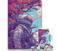 1000 Pieces Jigsaw Puzzles for Adults And Teens Astronaut Dream Teenager Puzzles,Stress Reliever Staycation Kill Time Parent-child Interaction (size 75x50cm)