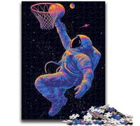 1000 Pieces Jigsaw Puzzles for Adults And Teens Astronaut Shooting Basketball Help The Brain Exercise Addictive Toys to Cultivate Patience Gift For Birthdays 50x75cm