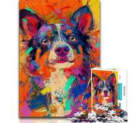 1000 Pieces Jigsaw Puzzles for Adults And Teens Australian Shepherd Teenager Puzzles,Fun Games Wall Decoration Unique Birthday And Xmas Gifts (size 75x50cm)