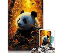 1000 Pieces Jigsaw Puzzles for Adults And Teens Autumn Panda Teenager Puzzles,Fun Games Wall Decoration Unique Birthday And Xmas Gifts (size 75x50cm)
