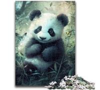 1000 Pieces Jigsaw Puzzles for Adults And Teens Baby Panda Puzzles,Educational Games Home Decoration Suitable for Desktop Decoration (75x50cm)