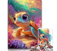 1000 Pieces Jigsaw Puzzles for Adults And Teens Baby Turtle,Fun Games Wall Decoration Unique Birthday And Xmas Gifts (38x26cm)