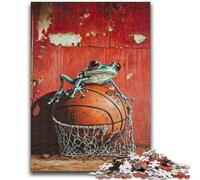 1000 Pieces Jigsaw Puzzles for Adults And Teens Basketball And Frog Challenging Game Gifts for Is Ideal As A Gift for The Whole Family 50x75cm