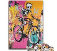 1000 Pieces Jigsaw Puzzles for Adults And Teens Basquiat-style Skull Train Your Brain And Hands Gifts for Friends And Family 50x75cm