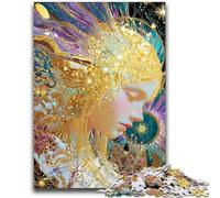 1000 Pieces Jigsaw Puzzles for Adults And Teens Beautiful Golden Girl for And 14 Years And over Interesting Stress Reduction Gifts for Friends And Family 50x75cm