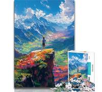 1000 Pieces Jigsaw Puzzles for Adults And Teens Beautiful Mountain Flowers Puzzles for Teenagers,for Family Game And Birthday Gifts 38x26cm