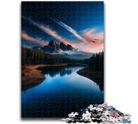 1000 Pieces Jigsaw Puzzles for Adults And Teens Beautiful Mountains And Lakes Challenging Game Gifts for Is Ideal As A Gift for The Whole Family 26x38cm