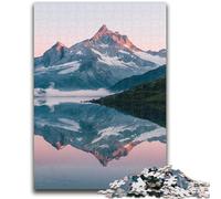 1000 Pieces Jigsaw Puzzles for Adults And Teens Beautiful Mountains And Lakes Stress Reliever Staycation Kill Time Wishlist with Santa Claus 26x38cm