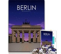1000 Pieces Jigsaw Puzzles for Adults And Teens Berlin at Night Travel Art,Learning Educational Toys Family Games Educational Game for Birthday,Chrismas (38x26cm)