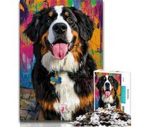 1000 Pieces Jigsaw Puzzles for Adults And Teens Bernese Mountain Dog,Help The Brain Exercise Addictive Toys to Cultivate Patience Enhance Memory (75x50cm)