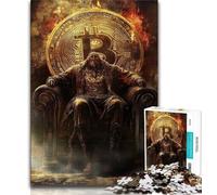 1000 Pieces Jigsaw Puzzles for Adults And Teens Bitcoin Logo,Help The Brain Exercise Addictive Toys to Cultivate Patience Enhance Memory (38x26cm)