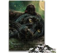 1000 Pieces Jigsaw Puzzles for Adults And Teens Black Leopard Adult Jigsaw,Learning Educational Toys Family Games Gifts for Friends And Family (50x75cm)