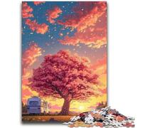 1000 Pieces Jigsaw Puzzles for Adults And Teens Blooming Cherry Blossoms Puzzles for Adults,Birthday Present, Gifts, Wall Art for Ages 14+ (75x50cm)