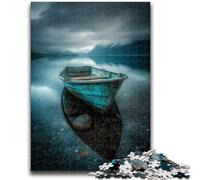 1000 Pieces Jigsaw Puzzles for Adults And Teens Boat on The Lake Stress Reliever Staycation Kill Time Wishlist with Santa Claus 26x38cm