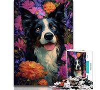 1000 Pieces Jigsaw Puzzles for Adults And Teens Border Collie Adult Jigsaw,Challenging Difficult Deal As Gifts for The Whole Family (size 38x26cm)