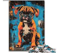 1000 Pieces Jigsaw Puzzles for Adults And Teens Boxer Dog, Toys Educational Games Stress Relieving Unique Home Decor And Gifts (Size 26x38cm)