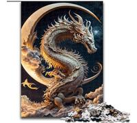 1000 Pieces Jigsaw Puzzles for Adults And Teens Brave Dragon, Brain Teaser For Wall Decoration Unique Birthday And Xmas Gifts for for Age 14 (Size 50x75cm)