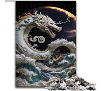 1000 Pieces Jigsaw Puzzles for Adults And Teens Brave Dragon, Help The Brain Exercise Addictive Toys to Cultivate Patience Perfect Decoration (Size 50x75cm)