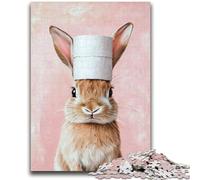 1000 Pieces Jigsaw Puzzles for Adults And Teens Bunny Playing with Toilet Paper Stress Reliever Staycation Kill Time Wishlist with Santa Claus 26x38cm